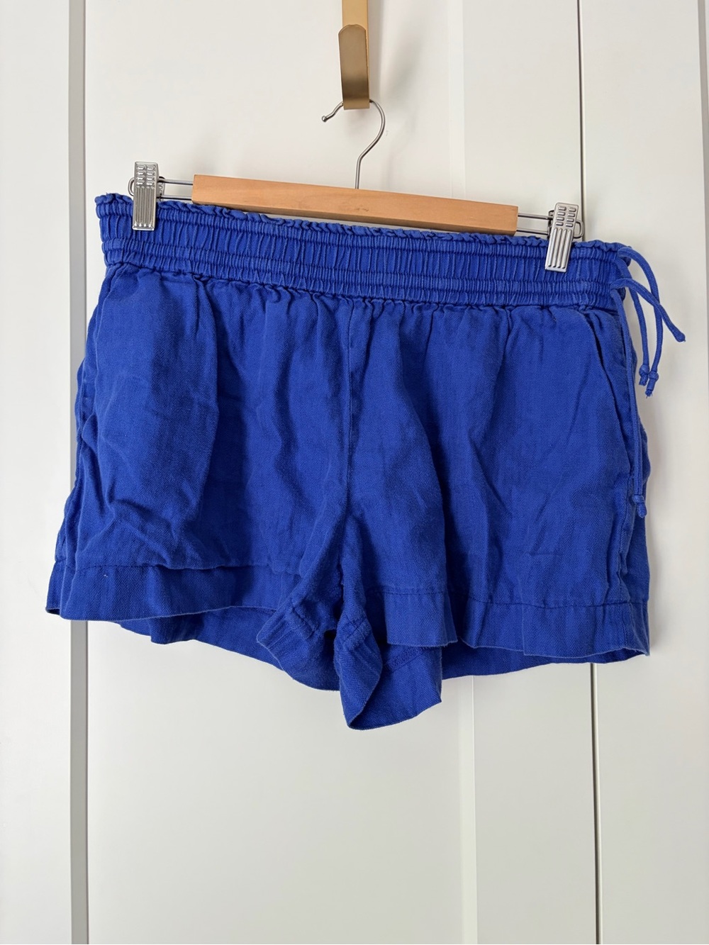 J. Crew Royal Blue Linen Pull On Shorts | M